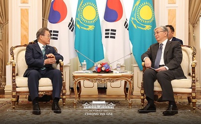 한-카자흐스탄 정상회담 (2019.4.22. 카자흐스탄)