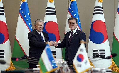 한-우즈베키스탄 정상회담 (2021.12.17. 한국)