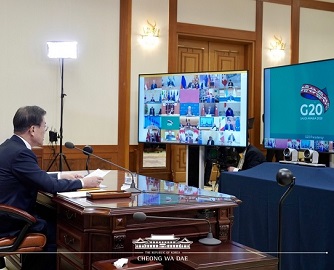 靑 “G20 공동성명문, 한국이 제안한 ‘이동·무역 협력’ 그대로 반영” 이미지