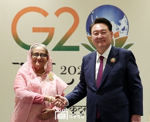 [G20 정상회의 계기] 방글라데시 총리와 정상회담 이미지