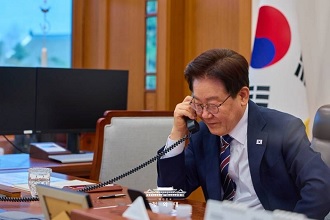 이재명 대통령, 아누틴 태국 총리와 재선출 축하 통화 이미지