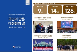 국민과 함께한 국익중심 실용외교 1년 성과 이미지