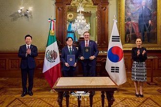 한-멕시코 경제 및 산업·자원 협력 이니셔티브 체결