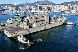 HJ중공업, 미 해군 함정 MRO 완벽 수행 ‘새 지평’ 열었다