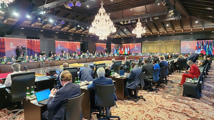 박진 외교장관, G20 정상회의 2일차 참석 