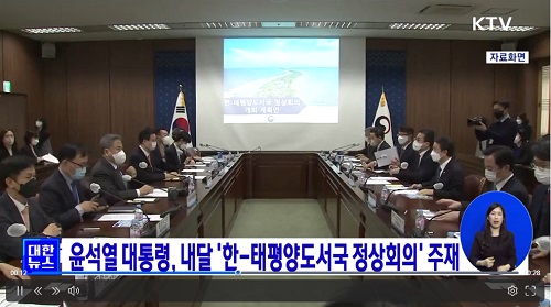 외교부의 한-태평양도서국 정상회의 개최 계획안 회의