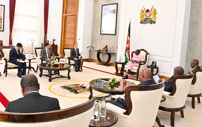 외교부의 케냐 대통령 예방 사진