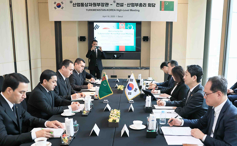 투르크메니스탄 건설·산업부총리 면담