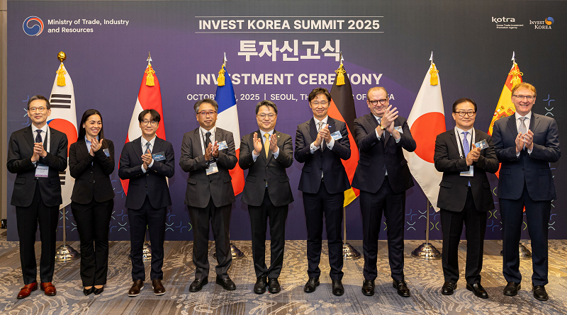 30일 열린 외국인투자 신고식에서는 프랑스 발레오(Valeo), 독일 바스프(BASF) 등 7개 글로벌 기업이 5억 5천만 달러를 한국에 투자키로 하는 신고서를 제출했습니다.  