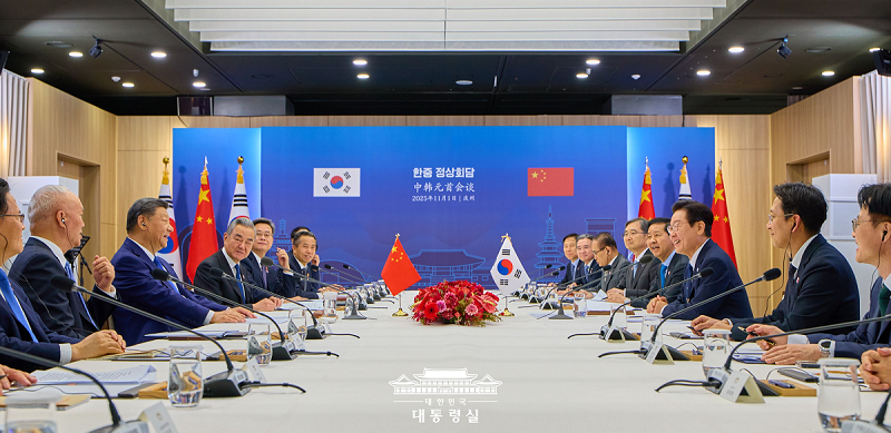 한-중국 정상회담장