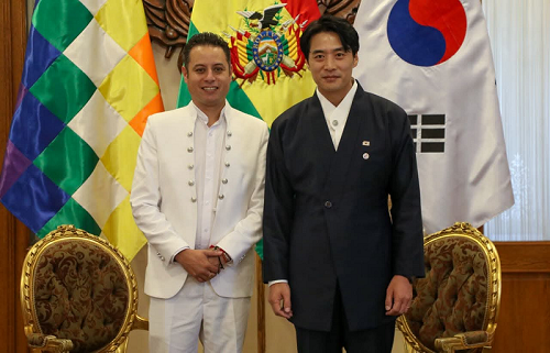 볼리비아 라라 부통령과 한국특사