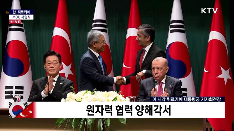 튀르키예 대통령궁 기자회견장 / 원자력 협력 양해각서