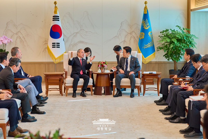 손정의 소프트뱅크회장 접견