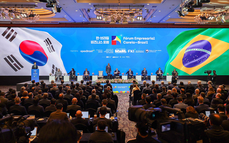 루이스 이나시우 룰라 다 시우바(Luiz Inacio Lula da Silva) 브라질 대통령을 비롯한 한-브라질 양국 기업인 등 관계자가 참석