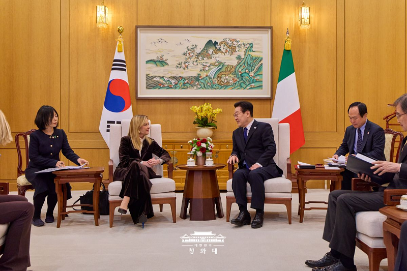 한·이탈리아 정상회담 소인수회담