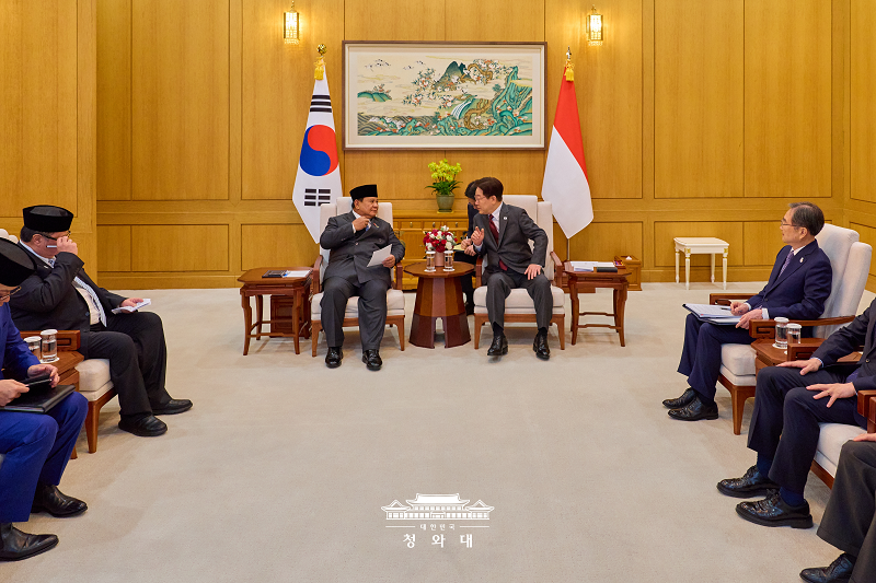 한&middot;인도네시아 정상회담 소인수회담