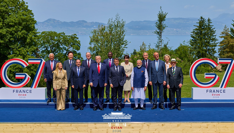 G7 정상회의 공식환영식 및 기념촬영