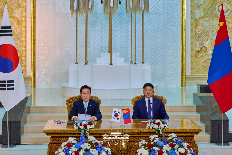공동언론 발표장