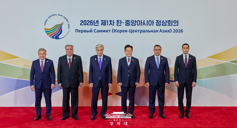 중앙아시아 5국 정상과 한국 정상